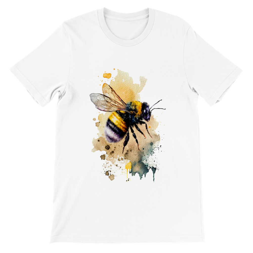 Watercolour Bee Painting Softstyle T-Shirt