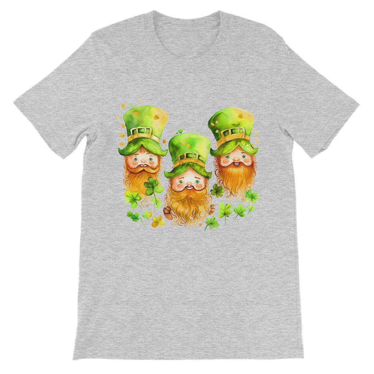 3 Cute Irish Leprechauns with Ginger Beards Unisex Short Sleeve T-Shirt