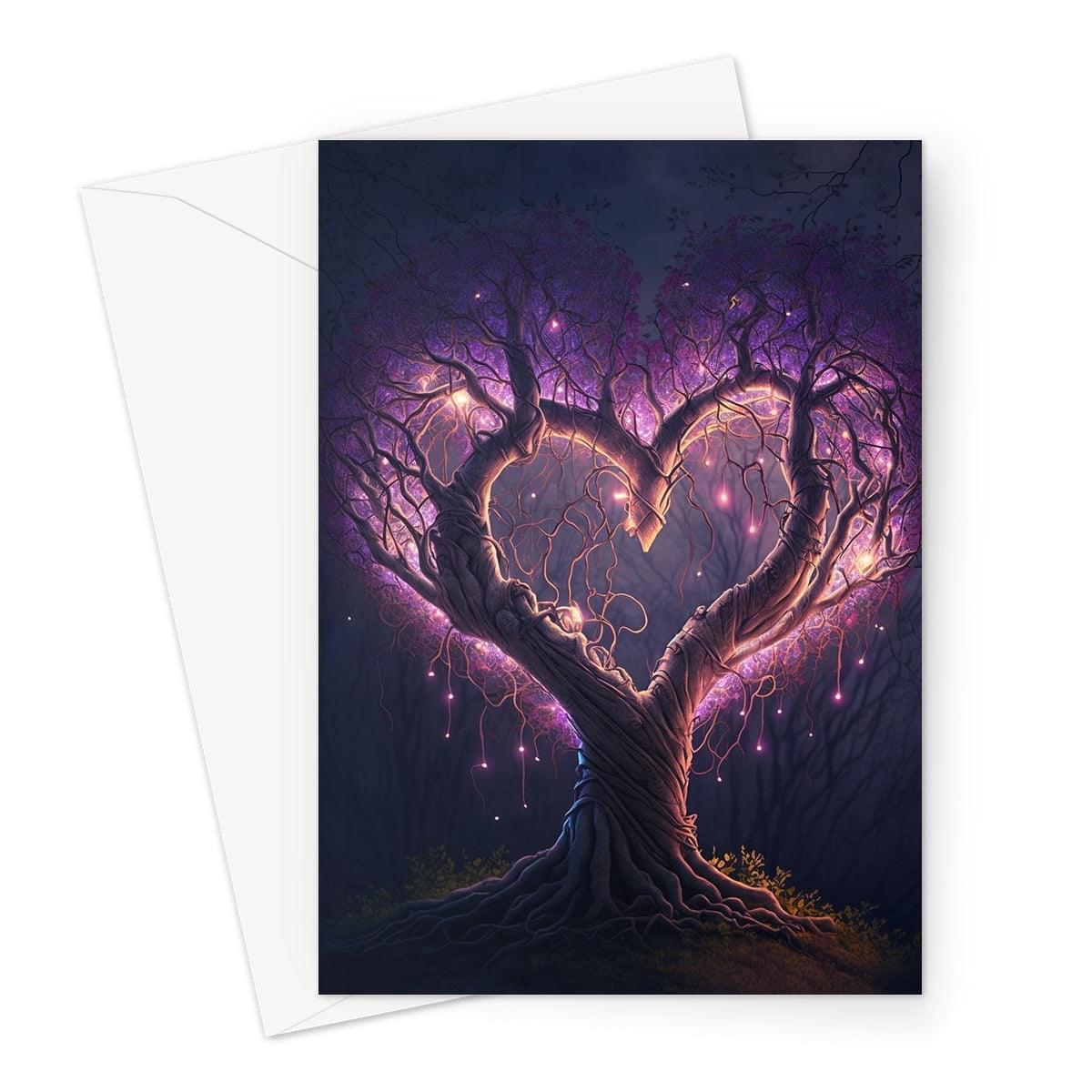 Magical Heart Shaped Tree Greeting Card