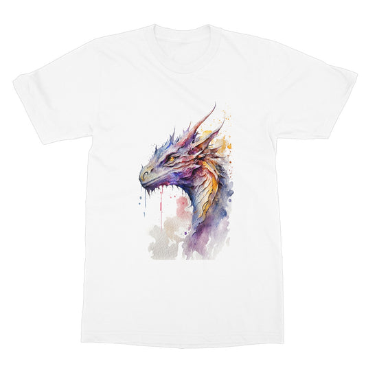 Watercolour Dragon Painting Softstyle T-Shirt