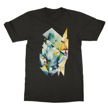 Watercolour Geometric Painting Softstyle T-Shirt