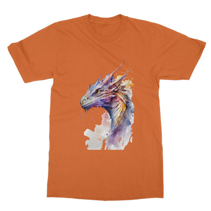 Watercolour Dragon Painting Softstyle T-Shirt