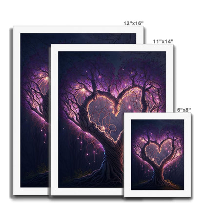 Magical Heart Shaped Tree Budget Framed Poster