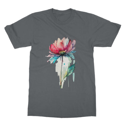 Watercolour Flower Simple Painting Softstyle T-Shirt