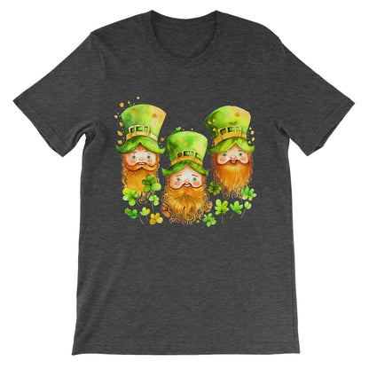 3 Cute Irish Leprechauns with Ginger Beards Unisex Short Sleeve T-Shirt