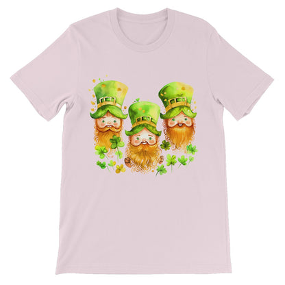 3 Cute Irish Leprechauns with Ginger Beards Unisex Short Sleeve T-Shirt