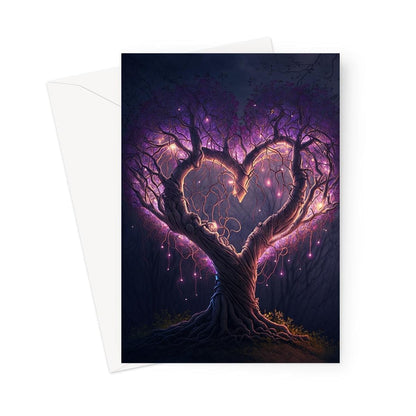 Magical Heart Shaped Tree Greeting Card