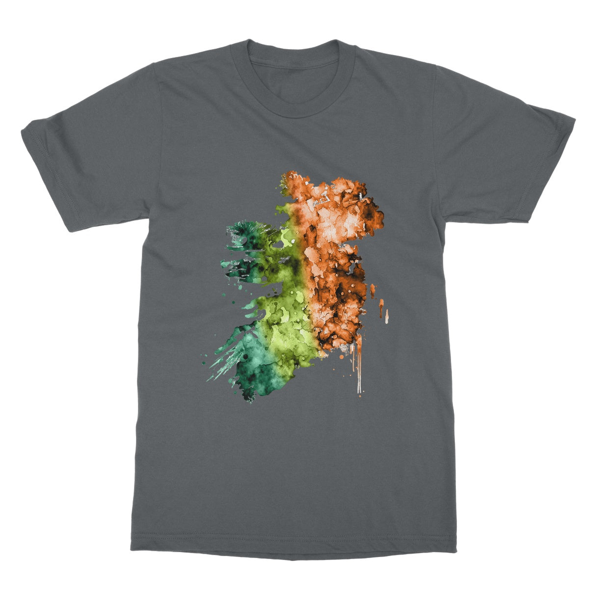 Watercolor Map of Ireland Softstyle T-Shirt