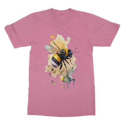 Watercolour Bee Painting Softstyle T-Shirt