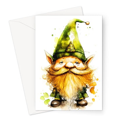 Cute Lucky Mystical Leprechaun Greeting Card