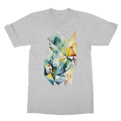 Watercolour Geometric Painting Softstyle T-Shirt