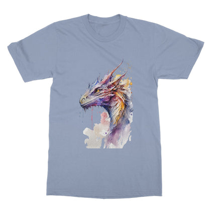 Watercolour Dragon Painting Softstyle T-Shirt