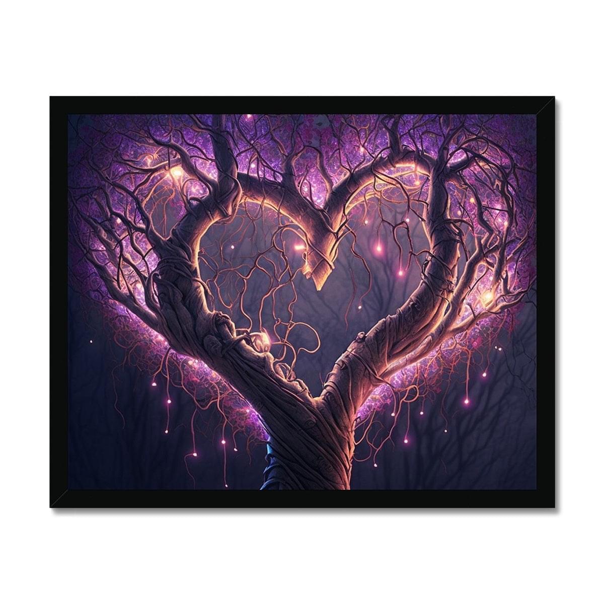 Magical Heart Shaped Tree Budget Framed Poster