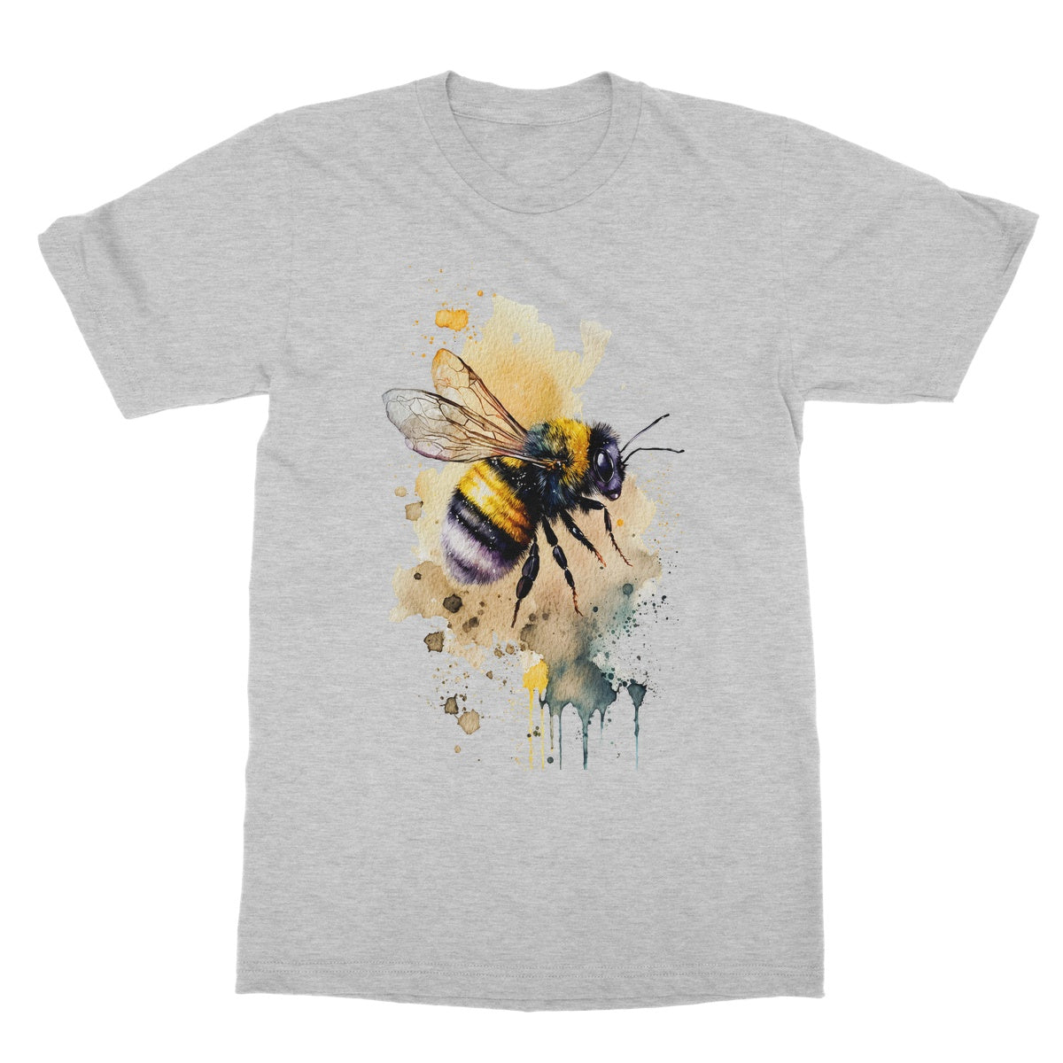 Watercolour Bee Painting Softstyle T-Shirt