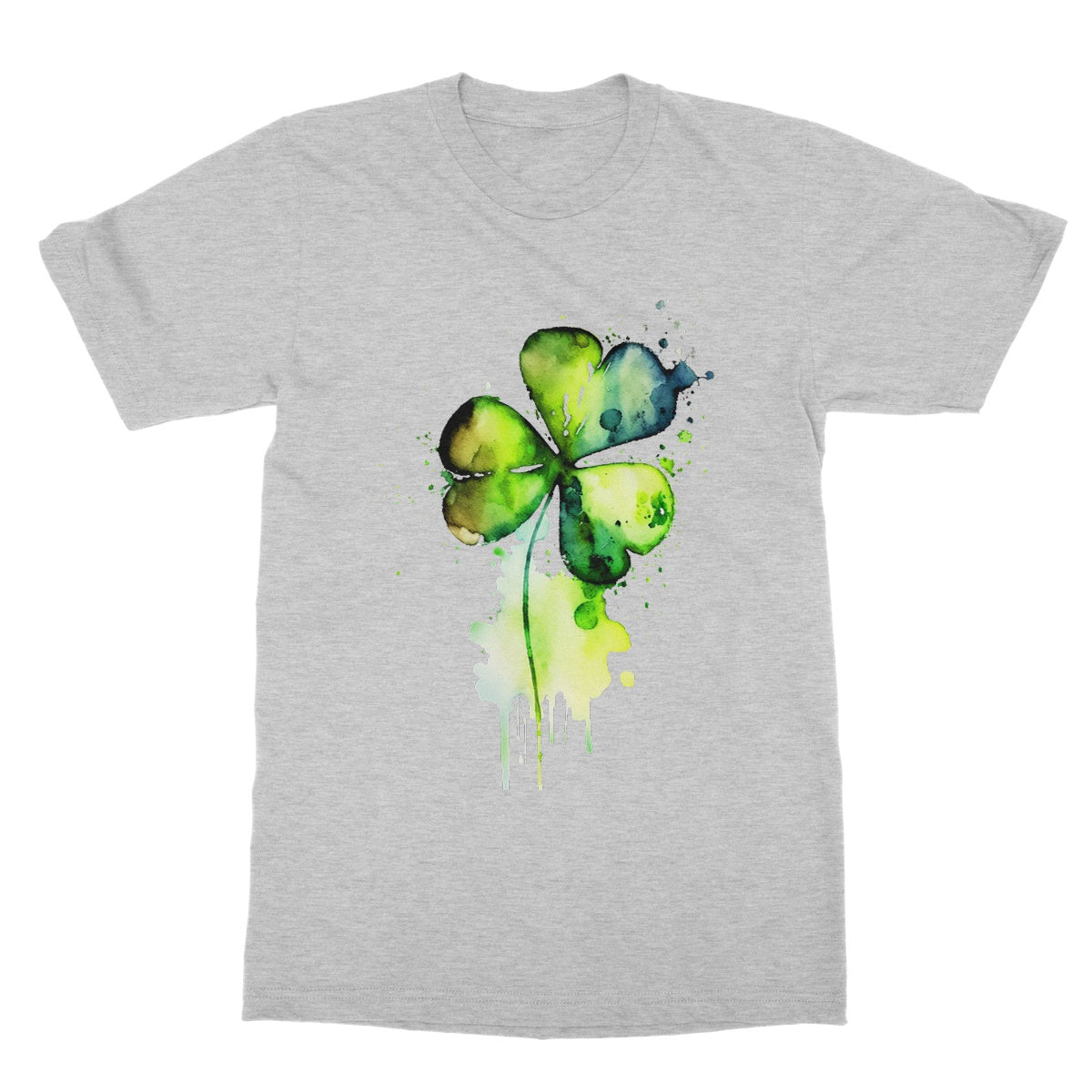 Watercolour Delightful Shamrock Softstyle T-Shirt