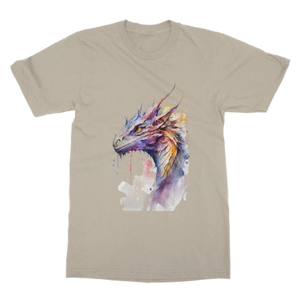 Watercolour Dragon Painting Softstyle T-Shirt