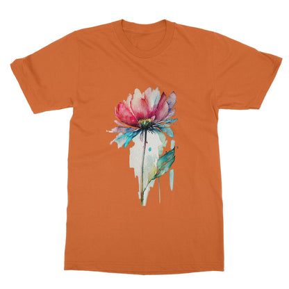 Watercolour Flower Simple Painting Softstyle T-Shirt