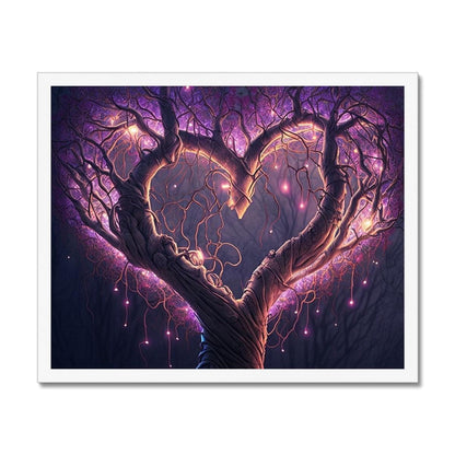 Magical Heart Shaped Tree Budget Framed Poster