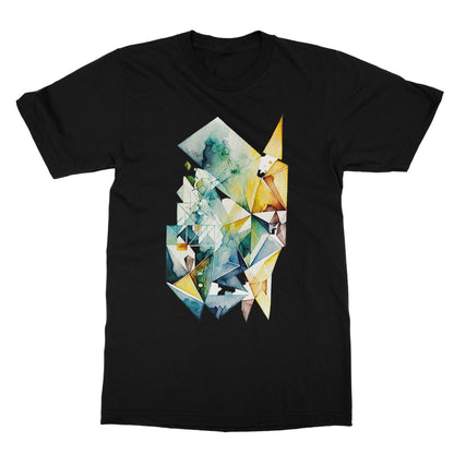 Watercolour Geometric Painting Softstyle T-Shirt