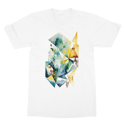 Watercolour Geometric Painting Softstyle T-Shirt