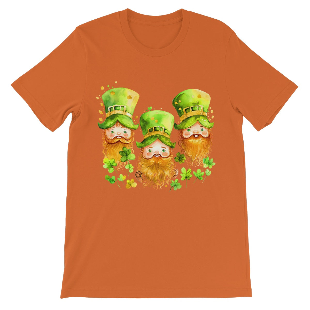 3 Cute Irish Leprechauns with Ginger Beards Unisex Short Sleeve T-Shirt