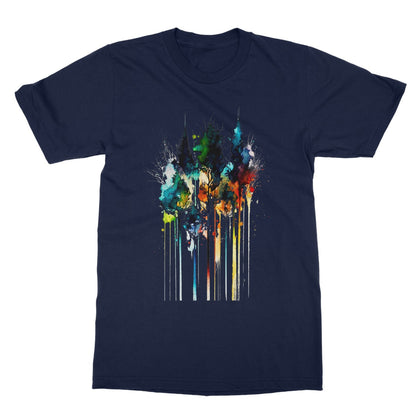 Watercolour Abstract Colourful Trees Painting Softstyle T-Shirt