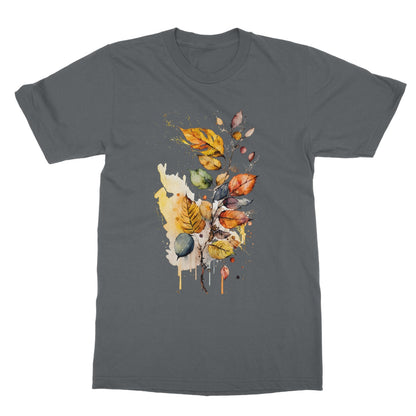 Watercolour Fall-inspired Autumn Leaves Painting Softstyle T-Shirt