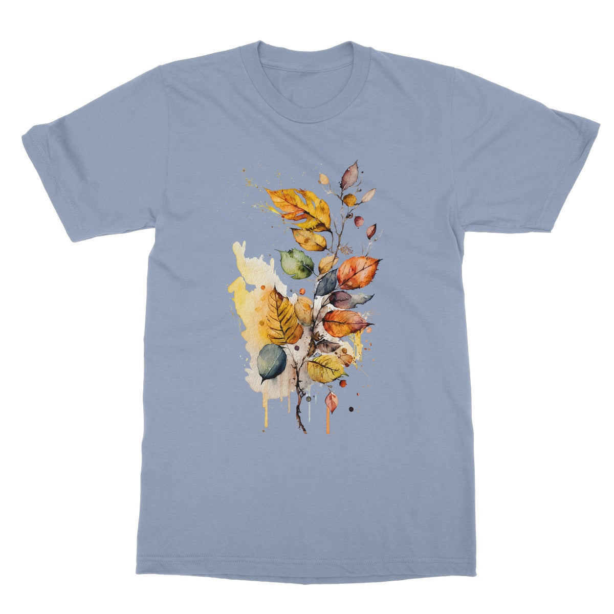 Watercolour Fall-inspired Autumn Leaves Painting Softstyle T-Shirt