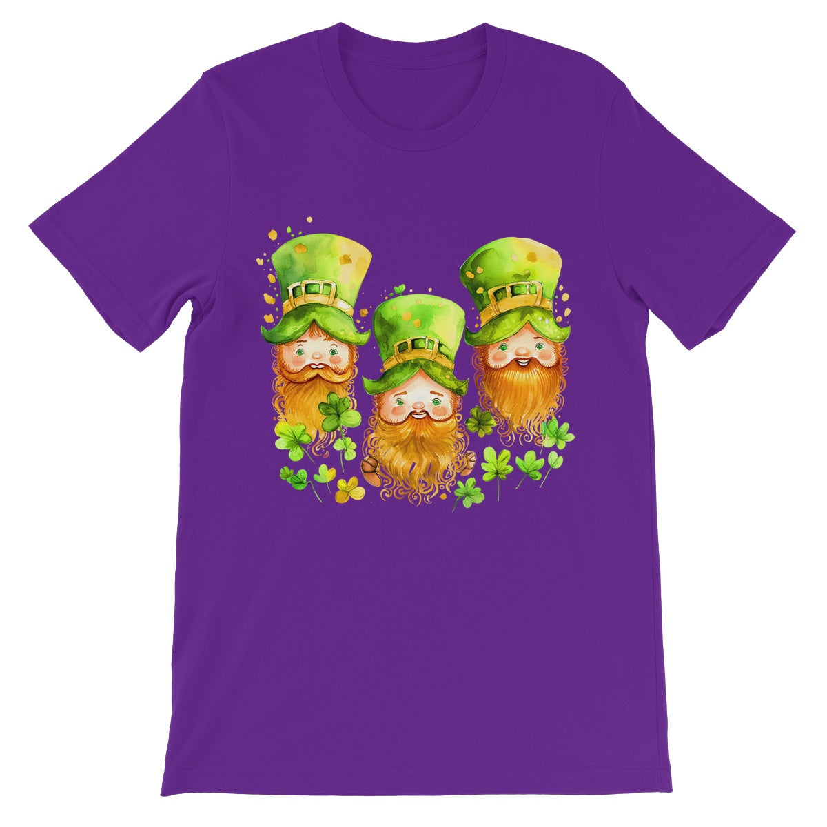 3 Cute Irish Leprechauns with Ginger Beards Unisex Short Sleeve T-Shirt