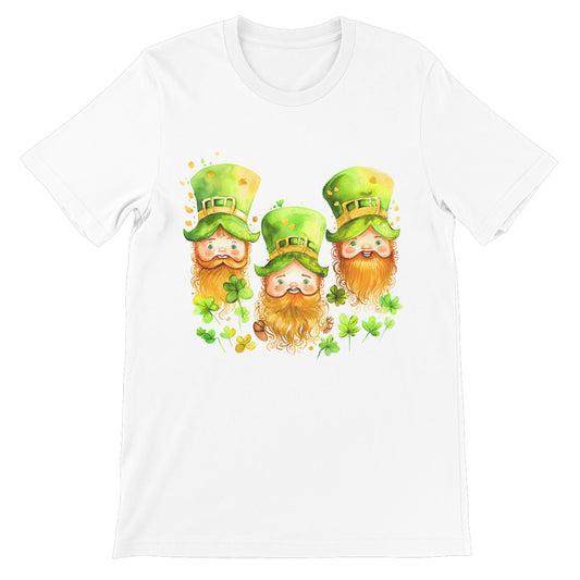 3 Cute Irish Leprechauns with Ginger Beards Unisex Short Sleeve T-Shirt