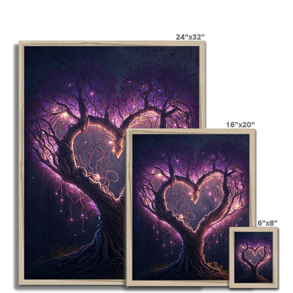 Magical Heart Shaped Tree Budget Framed Poster