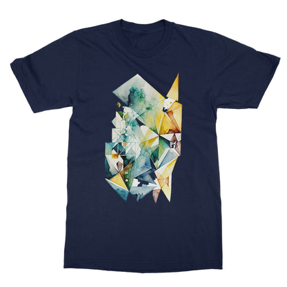 Watercolour Geometric Painting Softstyle T-Shirt