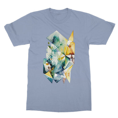 Watercolour Geometric Painting Softstyle T-Shirt