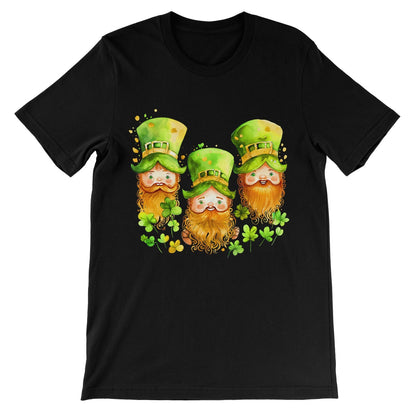 3 Cute Irish Leprechauns with Ginger Beards Unisex Short Sleeve T-Shirt