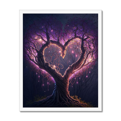 Magical Heart Shaped Tree Budget Framed Poster