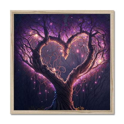 Magical Heart Shaped Tree Budget Framed Poster