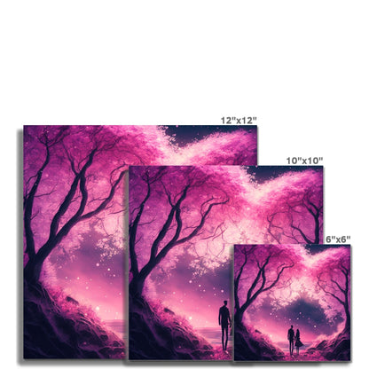 Romantic Enchanted Cherry Blossoms Wall Art Poster