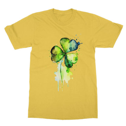 Watercolour Delightful Shamrock Softstyle T-Shirt