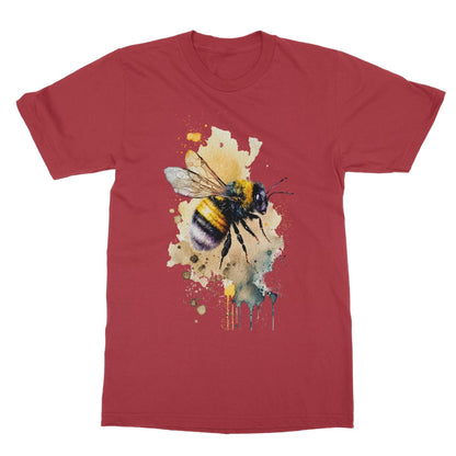 Watercolour Bee Painting Softstyle T-Shirt