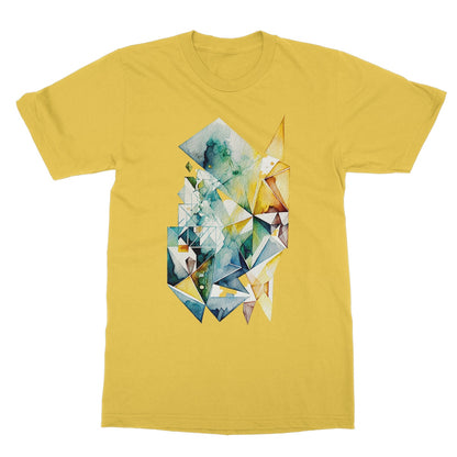 Watercolour Geometric Painting Softstyle T-Shirt