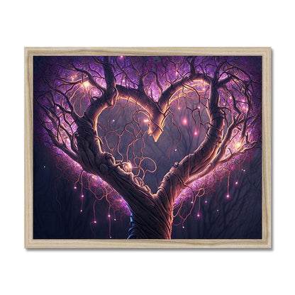 Magical Heart Shaped Tree Budget Framed Poster