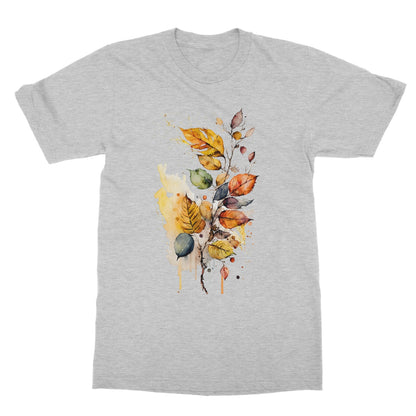 Watercolour Fall-inspired Autumn Leaves Painting Softstyle T-Shirt