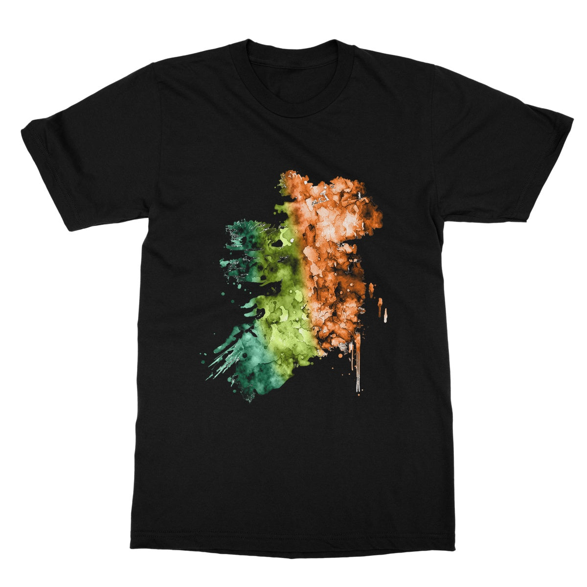 Watercolor Map of Ireland Softstyle T-Shirt