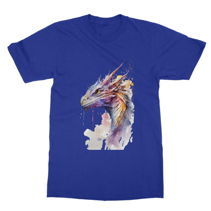 Watercolour Dragon Painting Softstyle T-Shirt