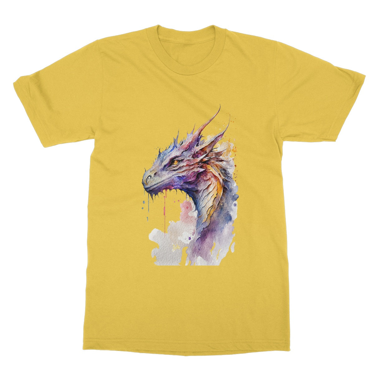 Watercolour Dragon Painting Softstyle T-Shirt