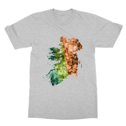 Watercolor Map of Ireland Softstyle T-Shirt