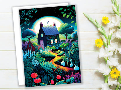 Magical Allotment Painting Greeting Card