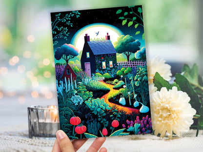 Magical Allotment Painting Greeting Card