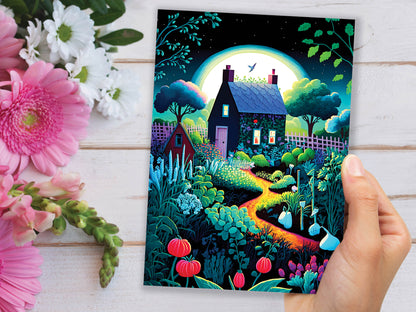 Magical Allotment Painting Greeting Card